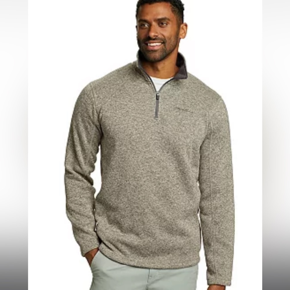 Grey Eddie Bauer Quarter Zip Size Mediun
